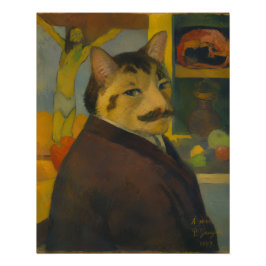 ポール・ゴーギャン《猫の自画像》 ポスター