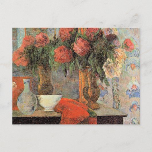 ポール・ゴーギャン「白いボウルのある静物画」 シーズンポストカード (正面)