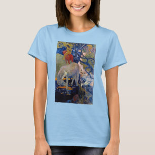 ポール・ゴーギャン「白馬」 ヴィンテージ ファインアート Tシャツ