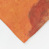 ポール・ゴーギャン-花および偶像(Cが付いている静物画 フリースブランケット (角)