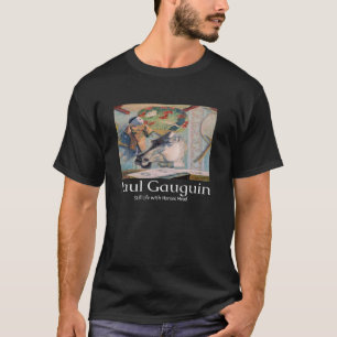 ポール・ゴーギャン 馬の頭のある静物画 アート グラフィック Tシャツ