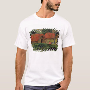 ポール・ゴーギャン  3つの小屋、タヒチ1891-92年(oi tシャツ