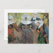 ポール・ゴーギャン| 4人のブルターニュの女性1886年 ポストカード (正面/裏面)