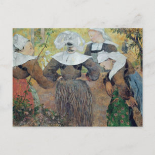 ポール・ゴーギャン  4人のブルターニュの女性1886年 ポストカード