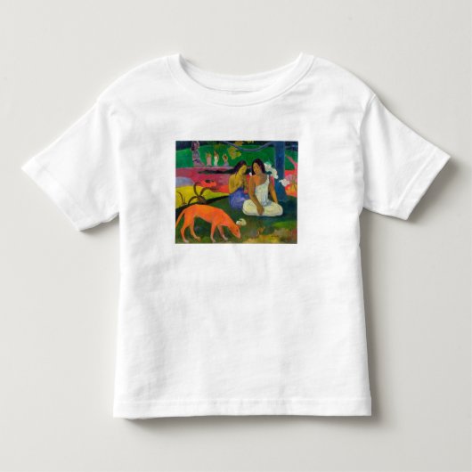 ポール・ゴーギャン| Arearea (赤い犬)、1892年 トドラーTシャツ (正面)