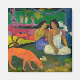 ポール・ゴーギャン Arearea (赤い犬)、1892年 マグネット