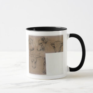 ポール・ゴーギャン Cinq Croquis de tete deのvache (penc マグカップ