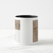 ポール・ゴーギャン| Cinq Croquis de tete deのvache (penc マグカップ (中央)