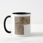 ポール・ゴーギャン| Cinq Croquis de tete deのvache (penc マグカップ (左)