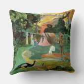 ポール・ゴーギャン| Matamoeまたは、孔雀との景色 クッション (裏面)