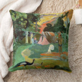 ポール・ゴーギャン| Matamoeまたは、孔雀との景色 クッション (ブランケット)