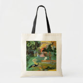 ポール・ゴーギャン| Matamoeまたは、孔雀との景色 トートバッグ (正面)