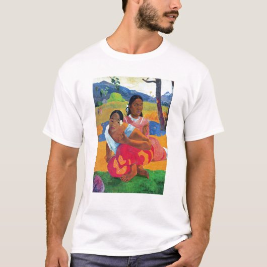 ポール・ゴーギャン| Nafea Faaipoipo 1892年 Tシャツ (正面)