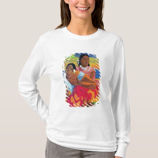 ポール・ゴーギャン| Nafea Faaipoipo 1892年 Tシャツ (正面)