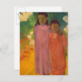 ポール・ゴーギャン| Piti Tiena 1892年 ポストカード (正面/裏面)