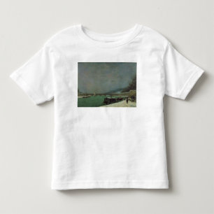 ポール・ゴーギャン Pontのd'Iena、Winteのセーヌ河 トドラーTシャツ