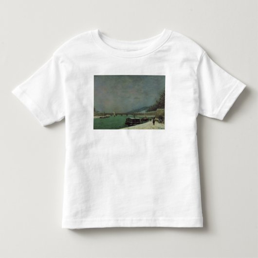 ポール・ゴーギャン| Pontのd'Iena、Winteのセーヌ河 トドラーTシャツ (正面)