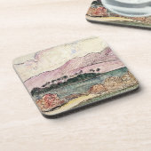 ポール・ゴーギャン| Tahitianの景色(w/c紙で) コースター (左側)