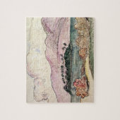 ポール・ゴーギャン| Tahitianの景色(w/c紙で) ジグソーパズル (縦)