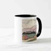 ポール・ゴーギャン| Tahitianの景色(w/c紙で) マグカップ (正面右)