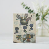 ポール・ゴーギンの3人の子犬との静かな生活 ポストカード (スタンド正面)