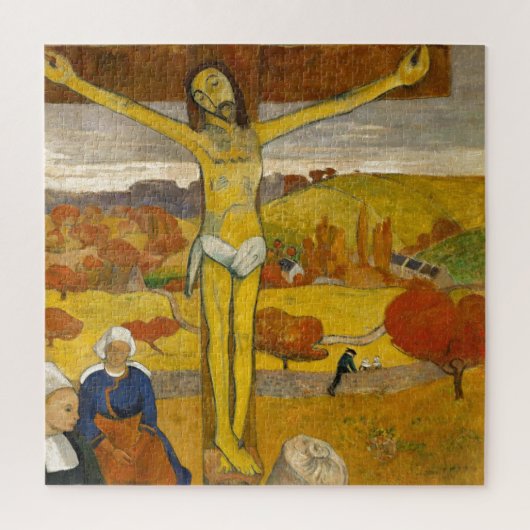 ポール・ゴーギンイエローキリス絵画ト ジグソーパズル (縦)