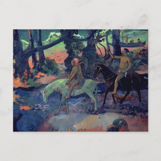 ポール・ゴーギン |ザエスケープ、ザフォード、1901 ポストカード (正面)