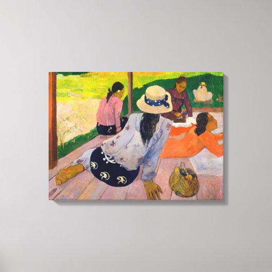 ポール・ゴーギン – ザシエスタ キャンバスプリント (正面)