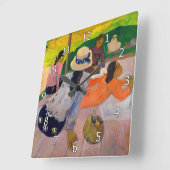 ポール・ゴーギン – ザシエスタ スクエア壁時計 (傾斜)