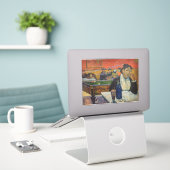 ポール・ゴーギン – ザ・ナイトカフェ，アルズ シール (デスク上のノートパソコン)