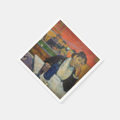 ポール・ゴーギン – ザ・ナイトカフェ，アルズ スタンダードカクテルナプキン (角)