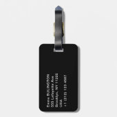 ポール・ゴーギン – ザ・ナイトカフェ，アルズ ラゲッジタグ (裏面縦)