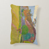 ポール・ゴーギン – タヒチアンランドスケープ アクセントクッション (裏面(縦))