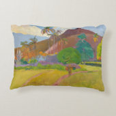 ポール・ゴーギン – タヒチアンランドスケープ アクセントクッション (裏面)