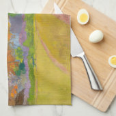 ポール・ゴーギン – タヒチアンランドスケープ キッチンタオル (四つ折り)