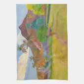 ポール・ゴーギン – タヒチアンランドスケープ キッチンタオル (縦)