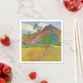 ポール・ゴーギン – タヒチアンランドスケープ スタンダードカクテルナプキン (インサイチュ)