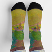 ポール・ゴーギン – タヒチアンランドスケープ ソックス (上部)