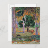 ポール・ゴーギン |ドミニカ共和国の景観または景観wi ポストカード (正面/裏面)