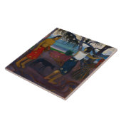 ポール・ゴーギン – パンダナスの下 タイル (側面)