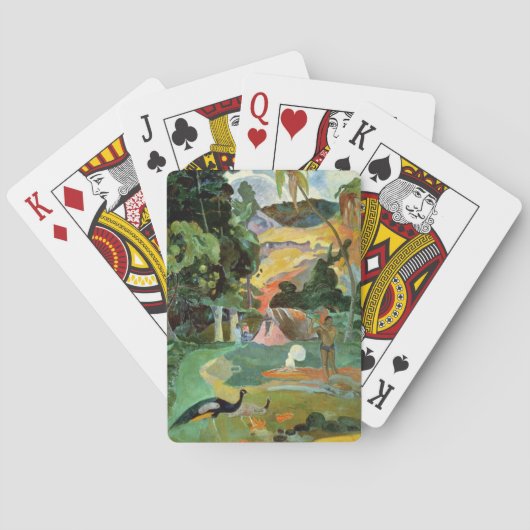 ポール·ゴーギン|マタモーまたは横(ピーコック付き) トランプ (裏面)