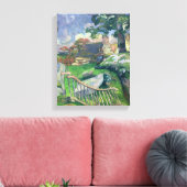 ポール・ゴーギン |木造の門か、ブタ飼い。 キャンバスプリント (インサイチュ (リビング))