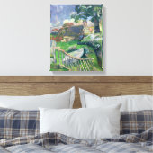 ポール・ゴーギン |木造の門か、ブタ飼い。 キャンバスプリント (インサイチュ (寝室))