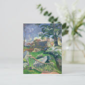 ポール・ゴーギン |木造の門か、ブタ飼い。 ポストカード (スタンド正面)