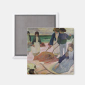 ポール・ゴーギン 海藻採集民1889年 マグネット (正面/裏面)