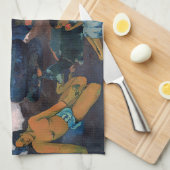 ポール・ゴーギン – 私たちはどこ来から来たの？ キッチンタオル (四つ折り)