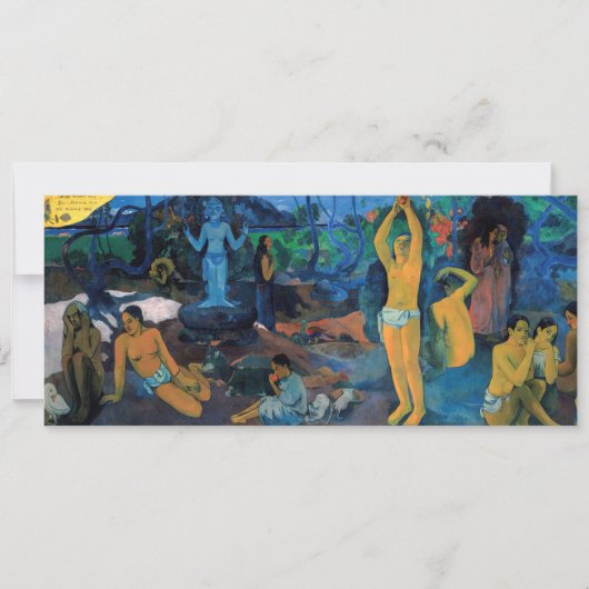 ポール・ゴーギン – 私たちはどこ来から来たの? 招待状 (正面)