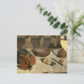 ポール・ゴーギン |食事, 1891 ポストカード (スタンド正面)