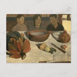ポール・ゴーギン 食事, 1891 ポストカード