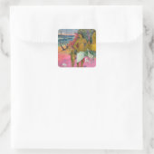 ポール・ゴーギン | A Walk by the Sea, 1902 スクエアシール (バッグ)